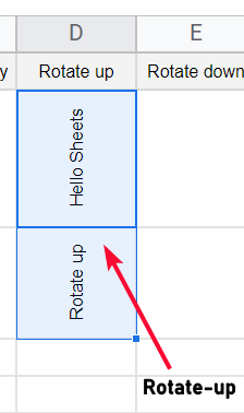 how to Rotate Text in Google Sheets 13