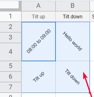 how to Rotate Text in Google Sheets 17