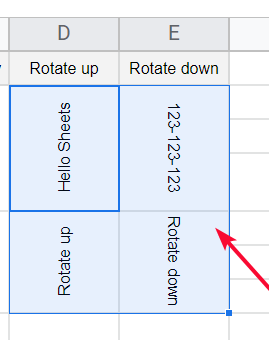 how to Rotate Text in Google Sheets 20