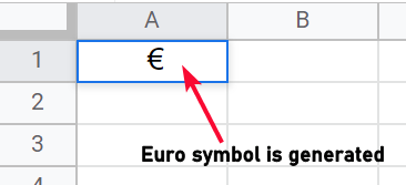 how to add Euro Symbol in Google Sheets 10