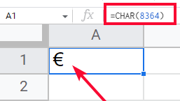 how to add Euro Symbol in Google Sheets 20
