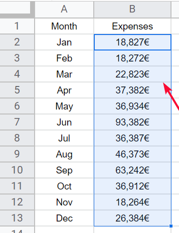 how to add Euro Symbol in Google Sheets 31