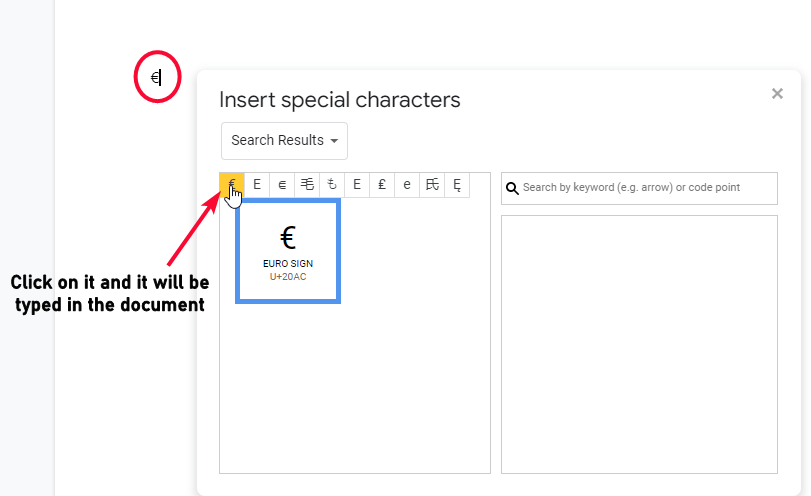 how to add Euro Symbol in Google Sheets 48