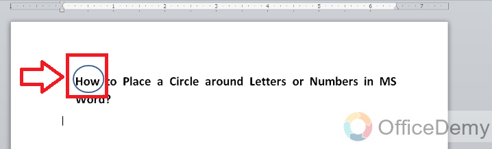 how to circle something in word 14