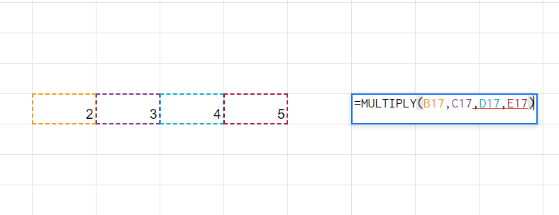 how to multiply in google sheets 9