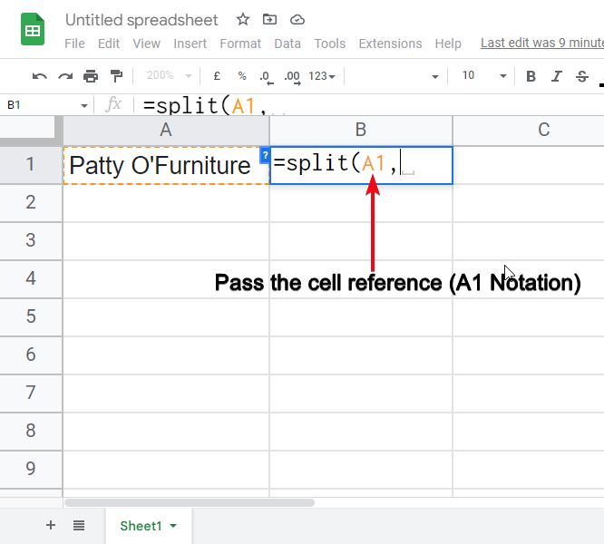 how to split cells in google sheets 10