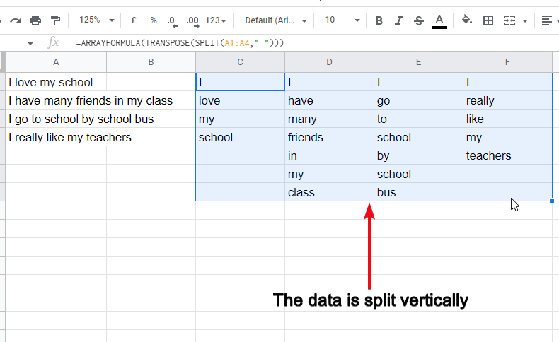 how to split cells in google sheets 29