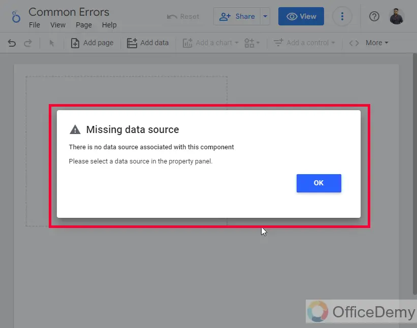 Google Data Studio Common Errors and their Solution 2