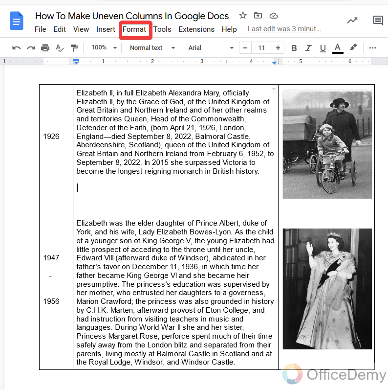 How To Make Uneven Columns In Google Docs 12