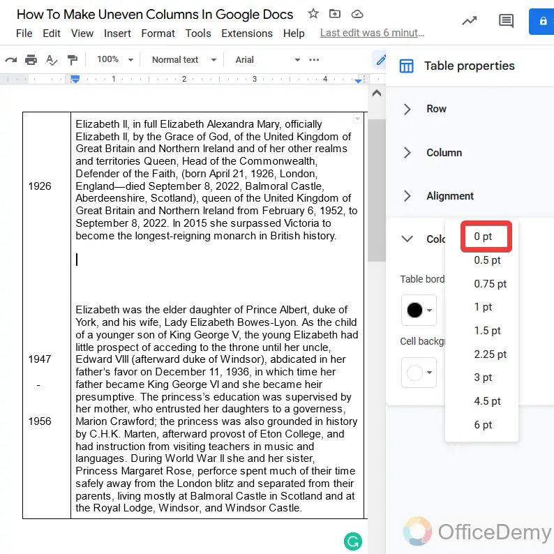 How To Make Uneven Columns In Google Docs 18