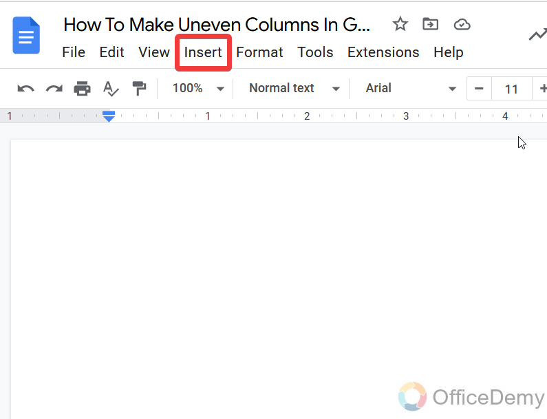 How To Make Uneven Columns In Google Docs 2