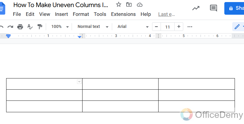 How To Make Uneven Columns In Google Docs 6