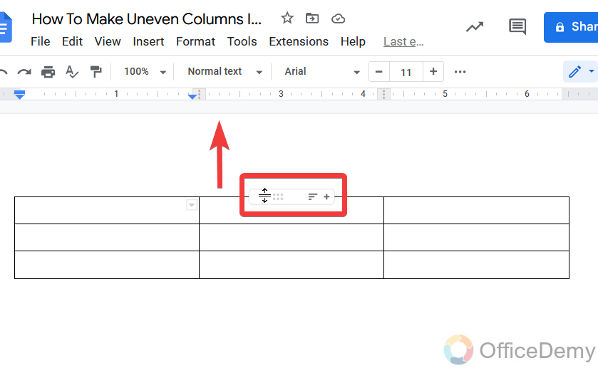 How To Make Uneven Columns In Google Docs 7