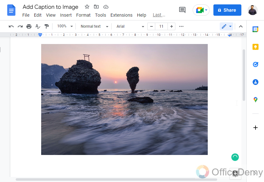 How to Add Caption to Image in Google Docs 2