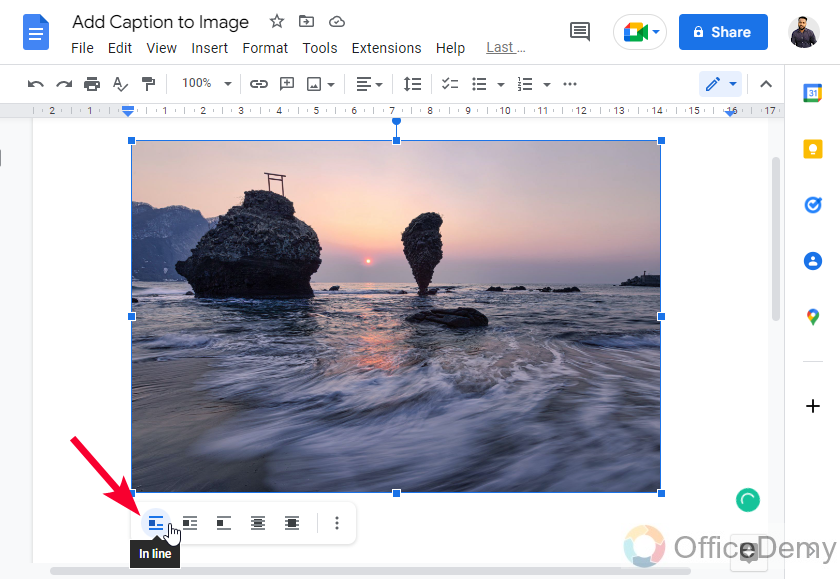 How to Add Caption to Image in Google Docs 3