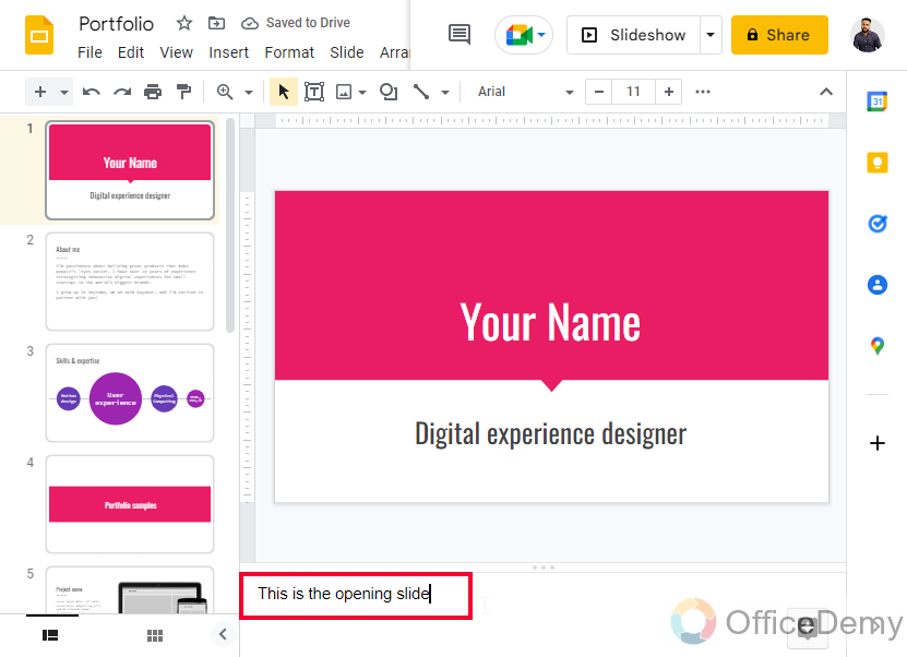 How to Add Speaker Notes in Google Slides 3