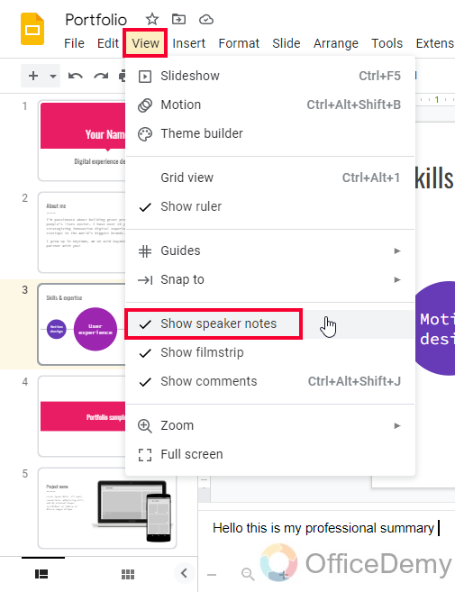 How to Add Speaker Notes in Google Slides 37