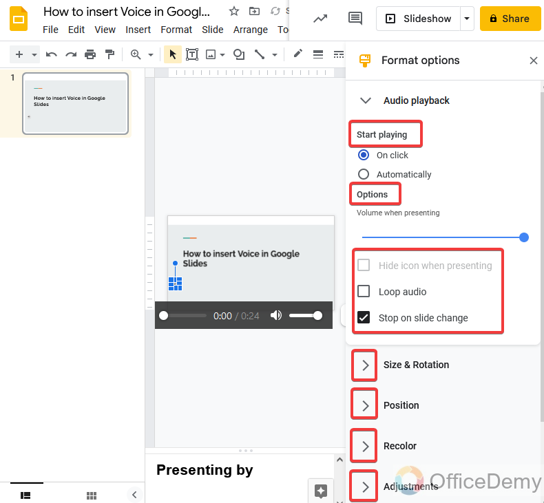 How to Add Voice to Google Slides 23