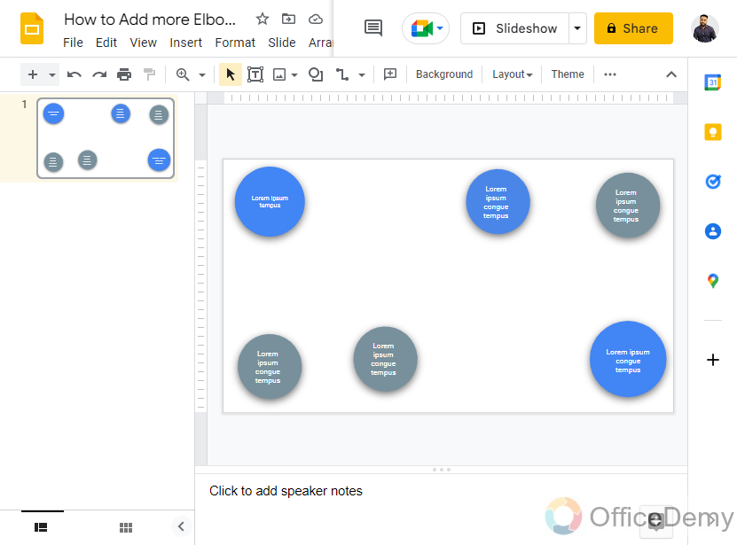 How to Add more Elbows to Google Slides 1