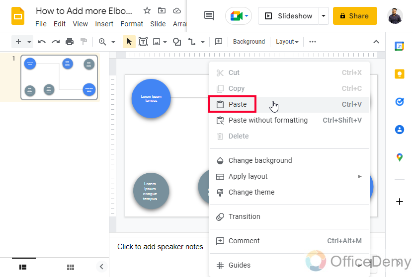 How to Add more Elbows to Google Slides 8