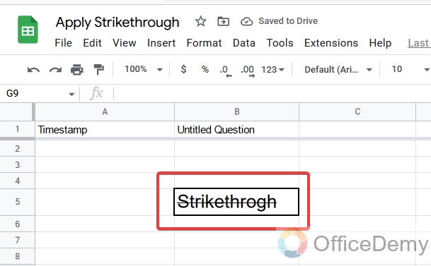 How to Apply Strikethrough Formatting in Google Sheets 10