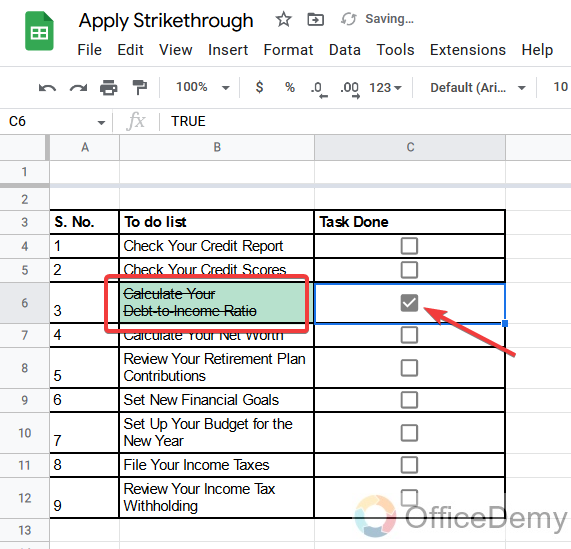 How to Apply Strikethrough Formatting in Google Sheets 20