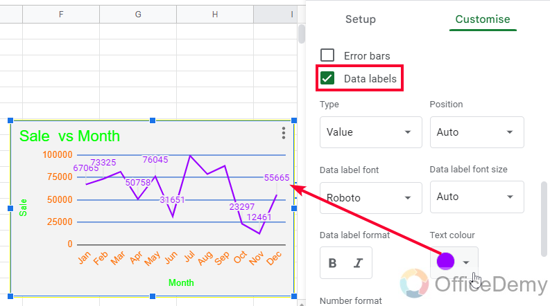 How to Change Color of Chart in Google Sheets 26