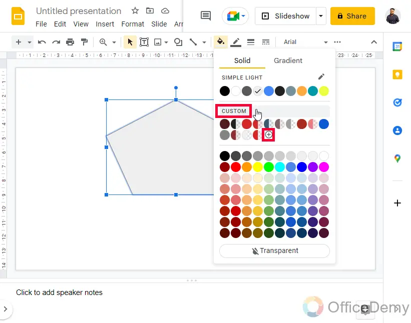 How to Change Opacity in Google Slides 11