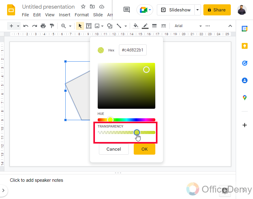 How to Change Opacity in Google Slides 12