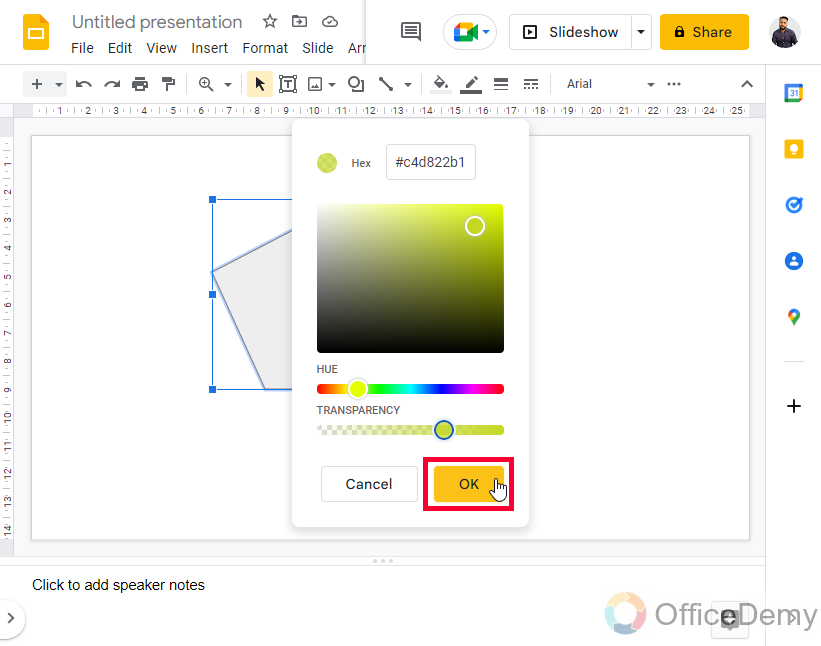 How to Change Opacity in Google Slides 13