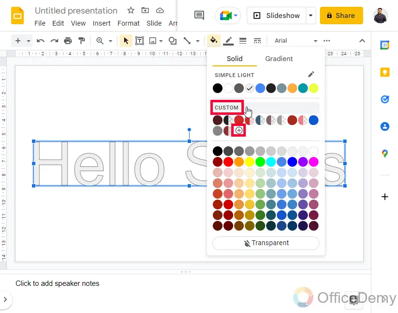 How to Change Opacity in Google Slides 4