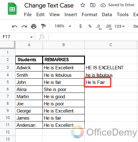 How to Change Text Case in Google Sheets 10