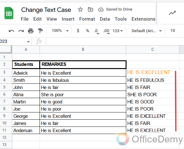 How to Change Text Case in Google Sheets 12