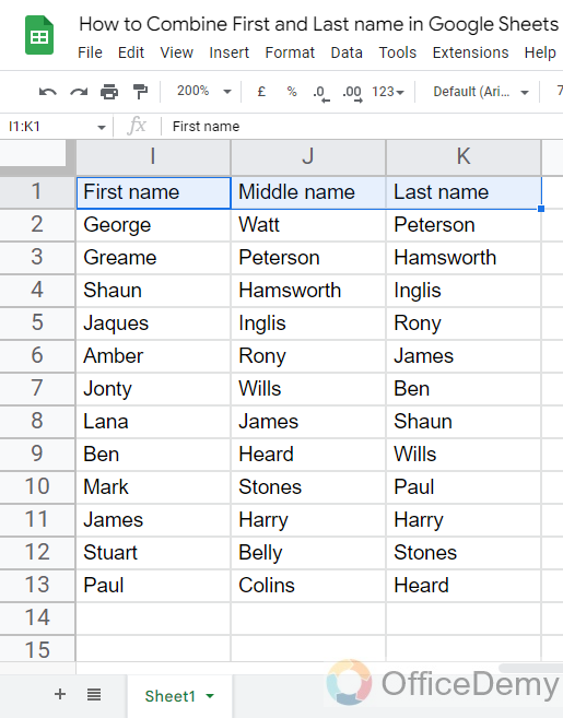How to Combine First and Last name in Google Sheets 13