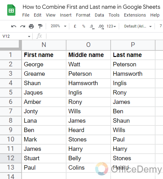 How to Combine First and Last name in Google Sheets 20