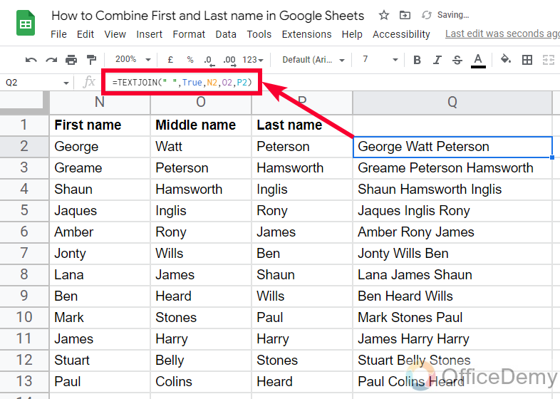 How to Combine First and Last name in Google Sheets 27
