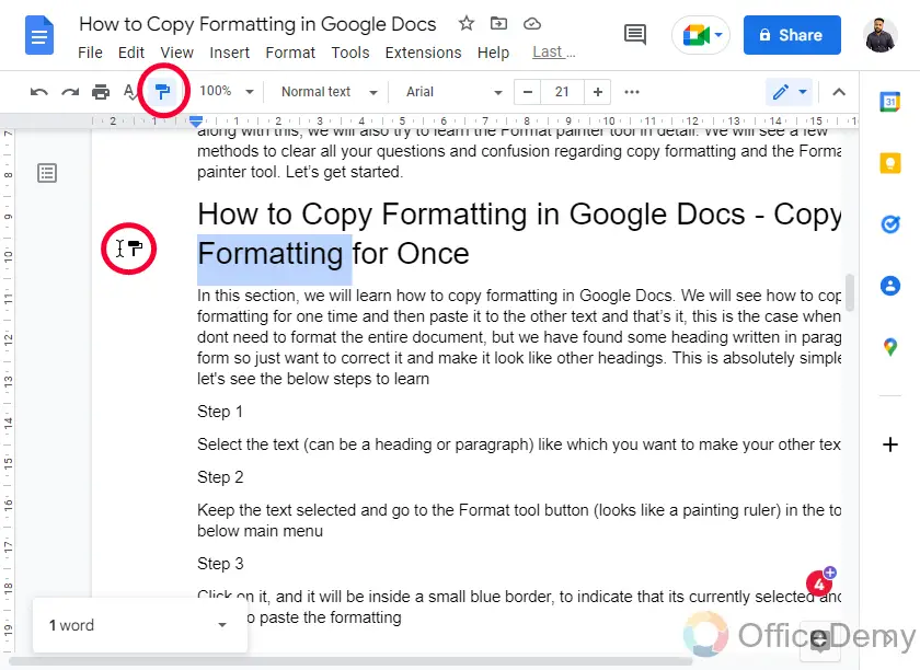 google doc formatting assignment