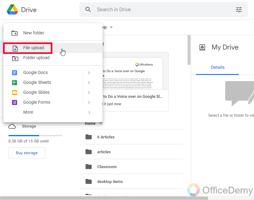 How to Do a Voice over on Google Slides 20