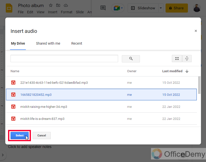 How to Do a Voice over on Google Slides 22