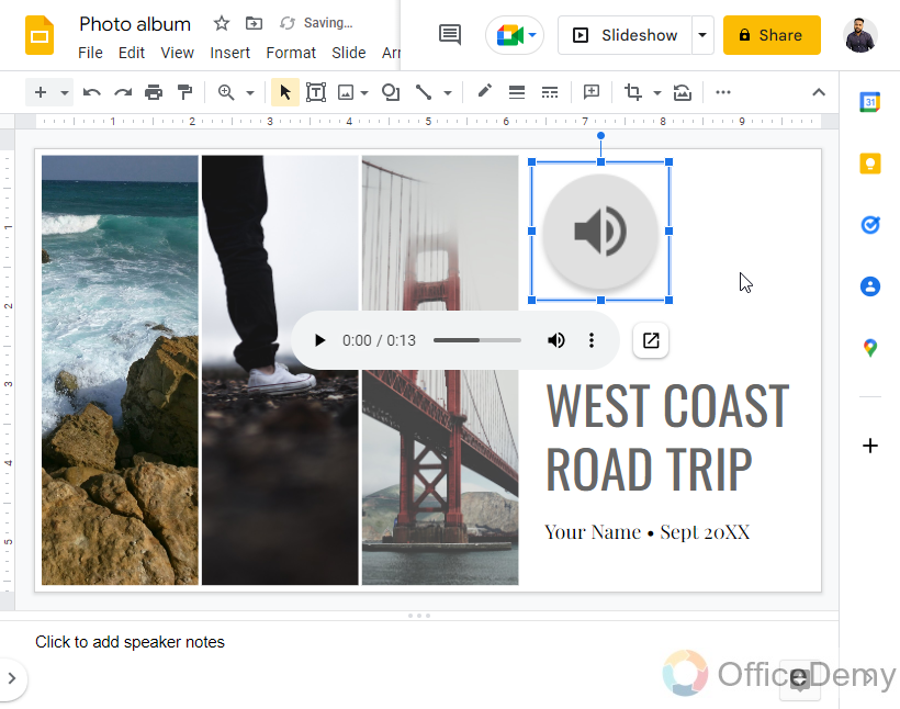 How to Do a Voice over on Google Slides 23