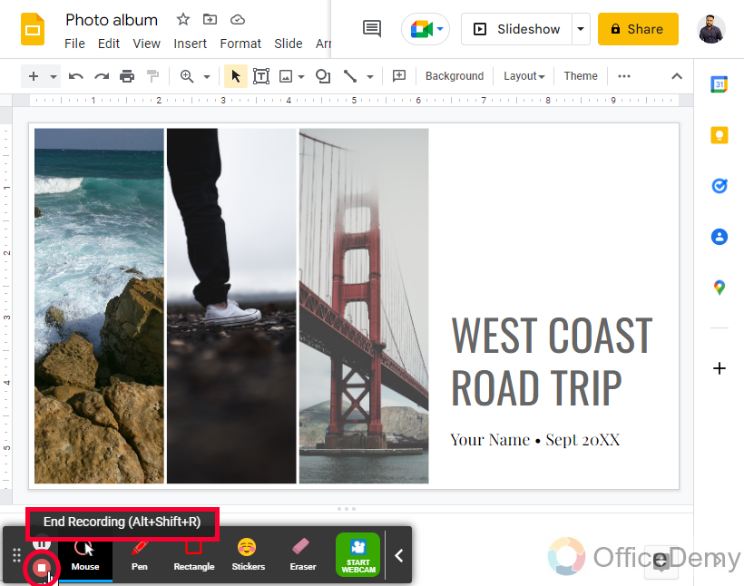 How to Do a Voice over on Google Slides 8