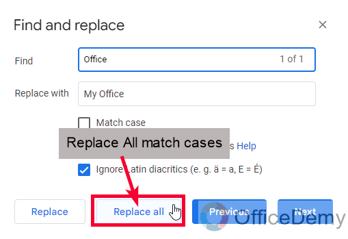 How to Find and Replace in Google Docs 11
