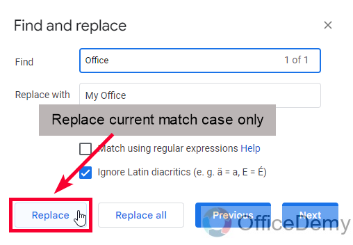 How to Find and Replace in Google Docs 12