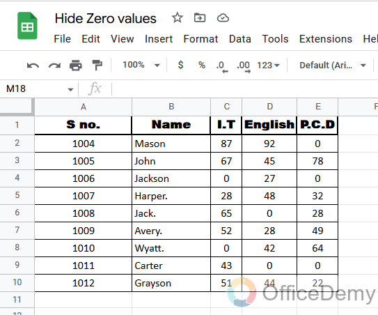 How to Hide Zero Values in Google Sheets 12