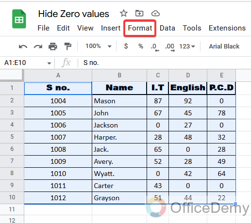 How to Hide Zero Values in Google Sheets 14