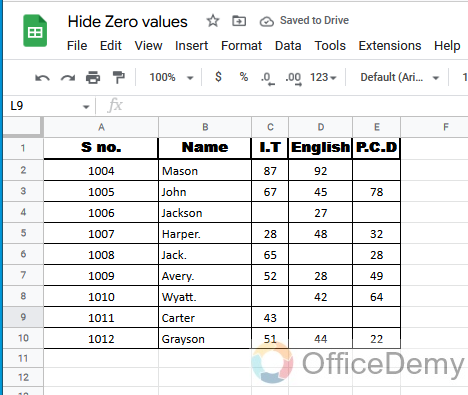 How to Hide Zero Values in Google Sheets 20