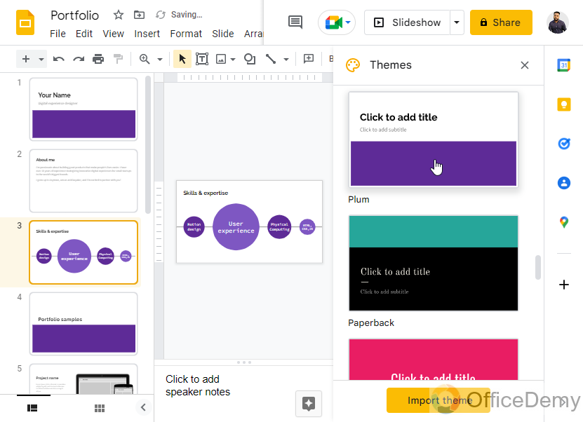 How to Import Themes to Google Slides 16
