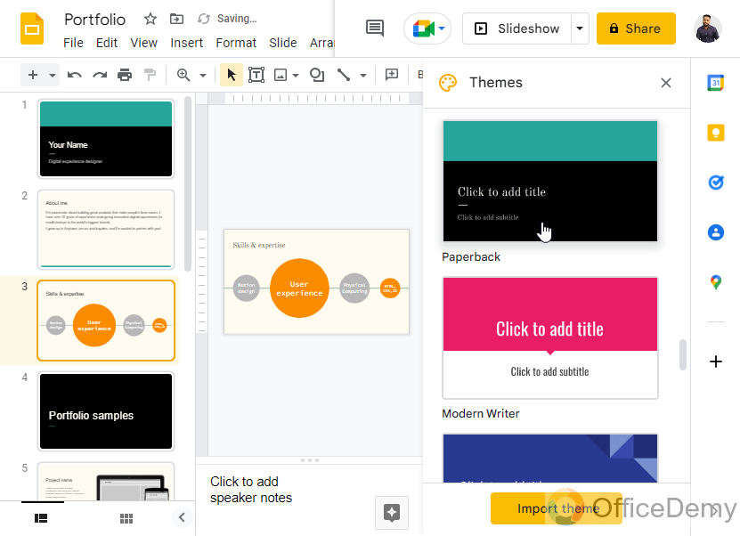 How to Import Themes to Google Slides 17