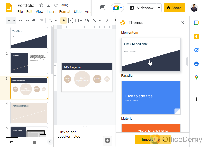 How to Import Themes to Google Slides 9