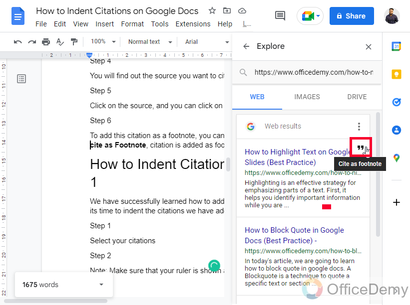How to Indent Citations on Google Docs 14